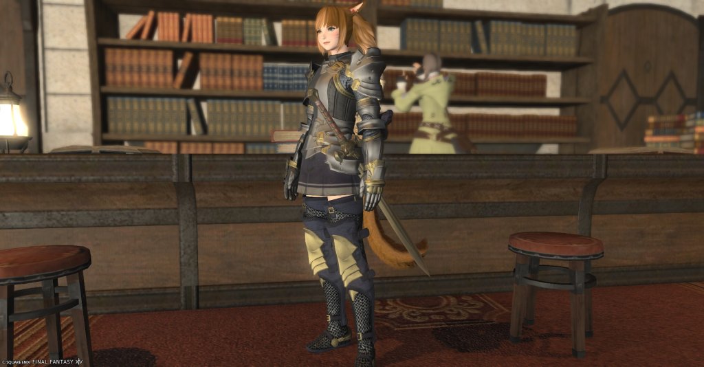 FF14の初心者の館でもらえるタンクの装備一式。