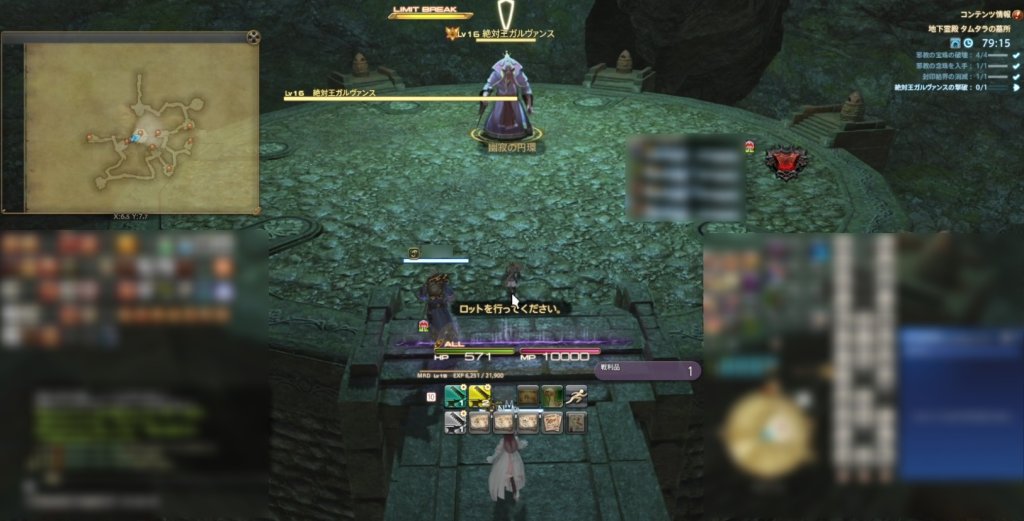 FF14の初心者タンクのタムタラ攻略の画像